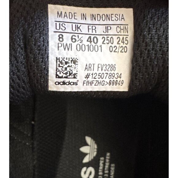 woman's Adidas Originals Superstar Black Size 8 Black & White, Like New - Picture 14 of 16